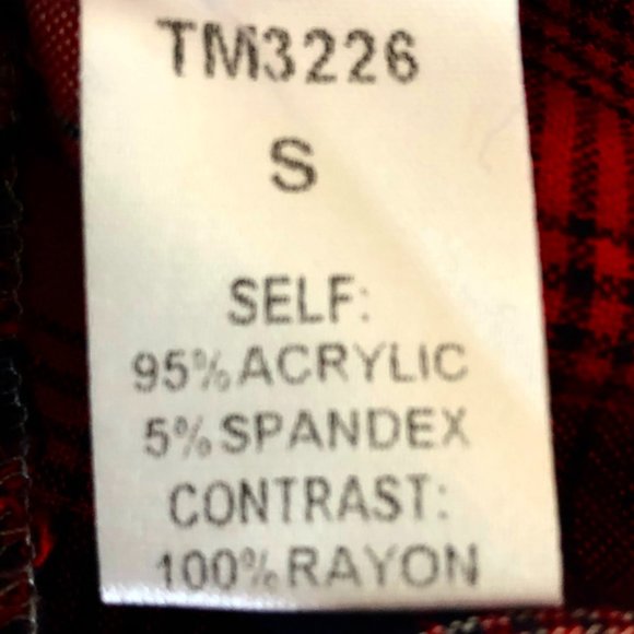 THML Knit Top with Faux Plaid Button Down Layer - Picture 6 of 6